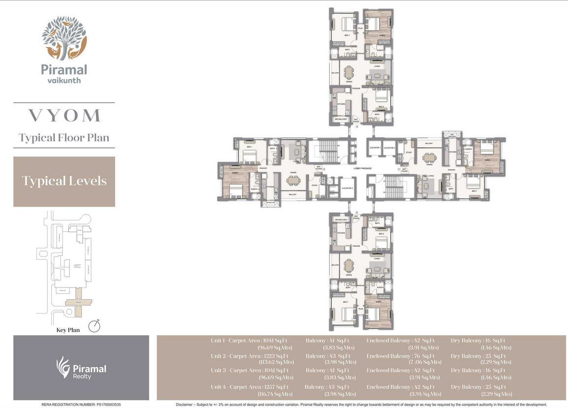 Piramal Vyom Typical Floor Plan