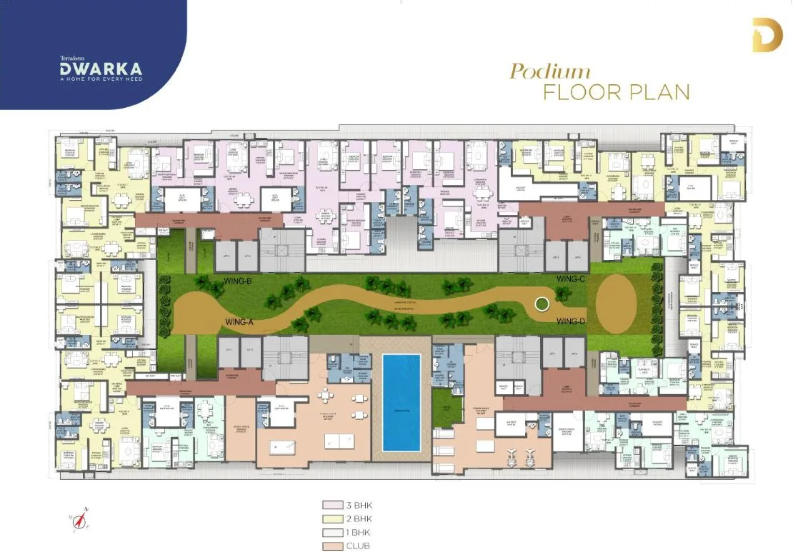 Terraform Dwarka Podium Floor Plan