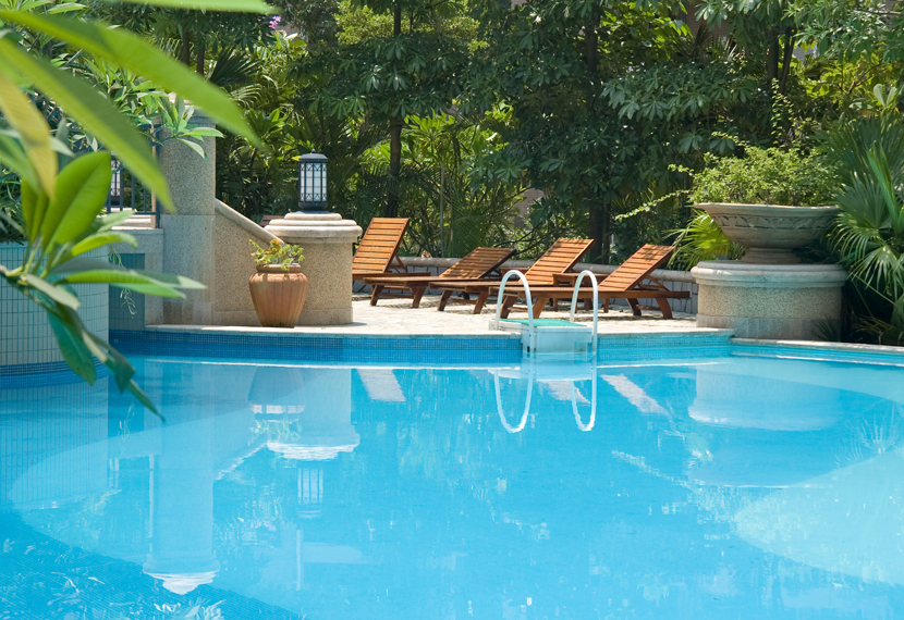 Terraform Dwarka Poolside