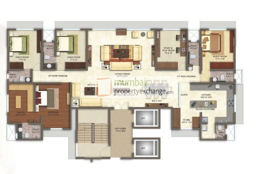 5 BHK Floor Plan