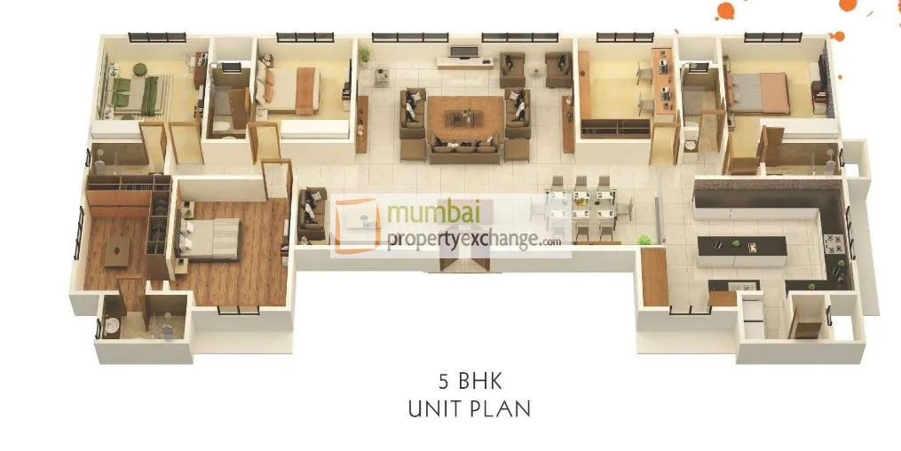 5 BHK Floor Plan