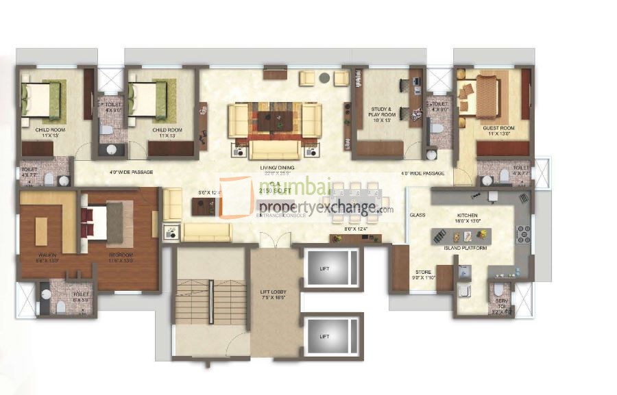 5 BHK Floor Plan