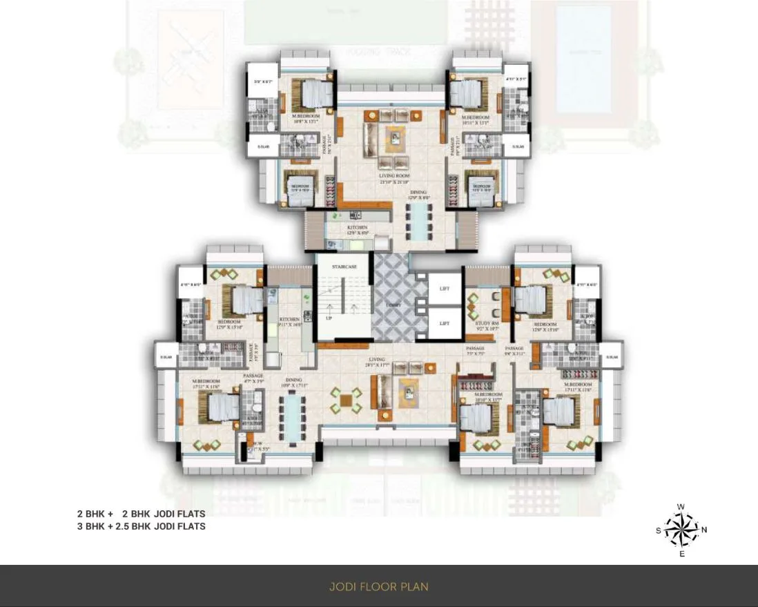 Nivan Jodi Floor Plan