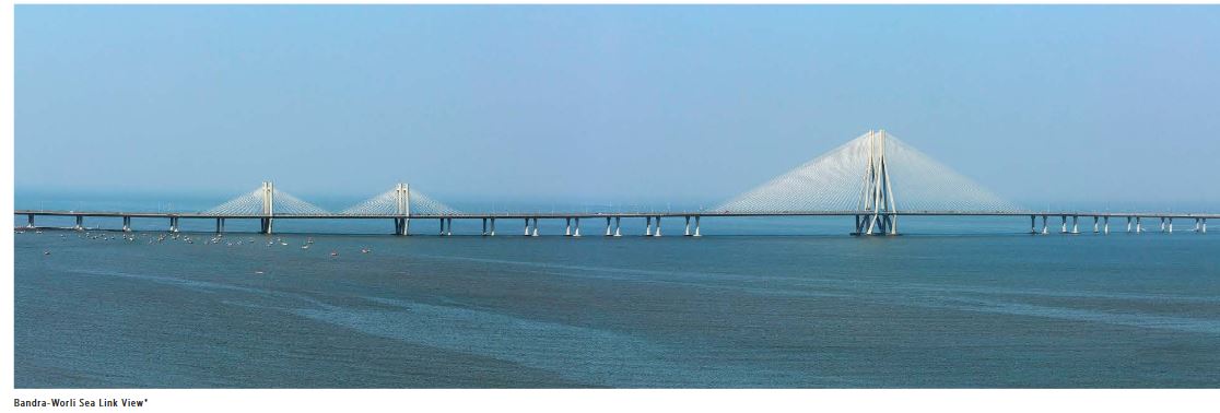 Bandra Worli Sea Link View from The Palette
