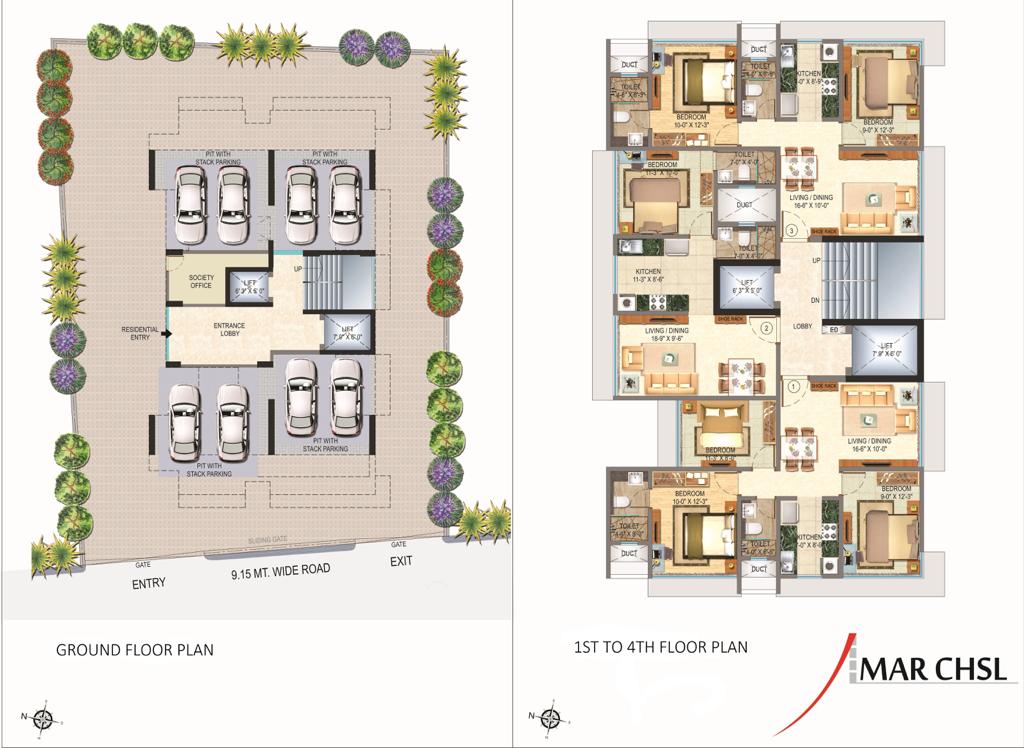 Amar Apartment Plan