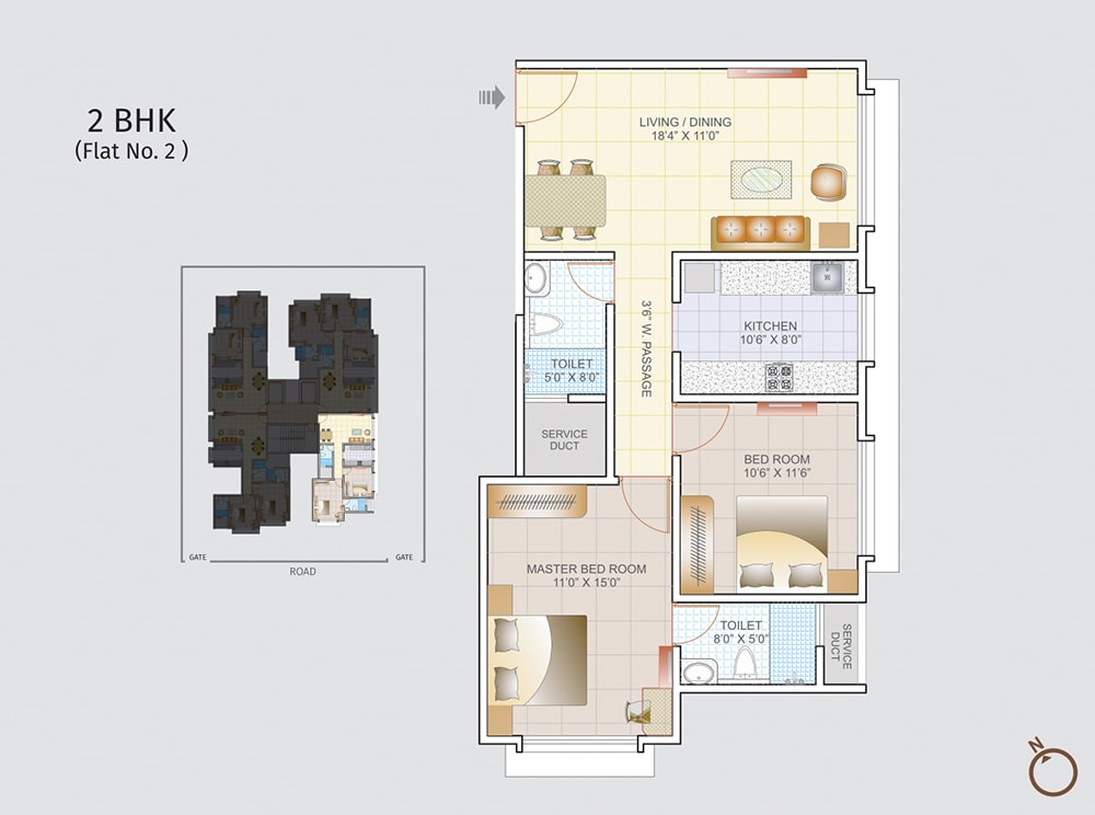 Atharva 2BHK Unit-02