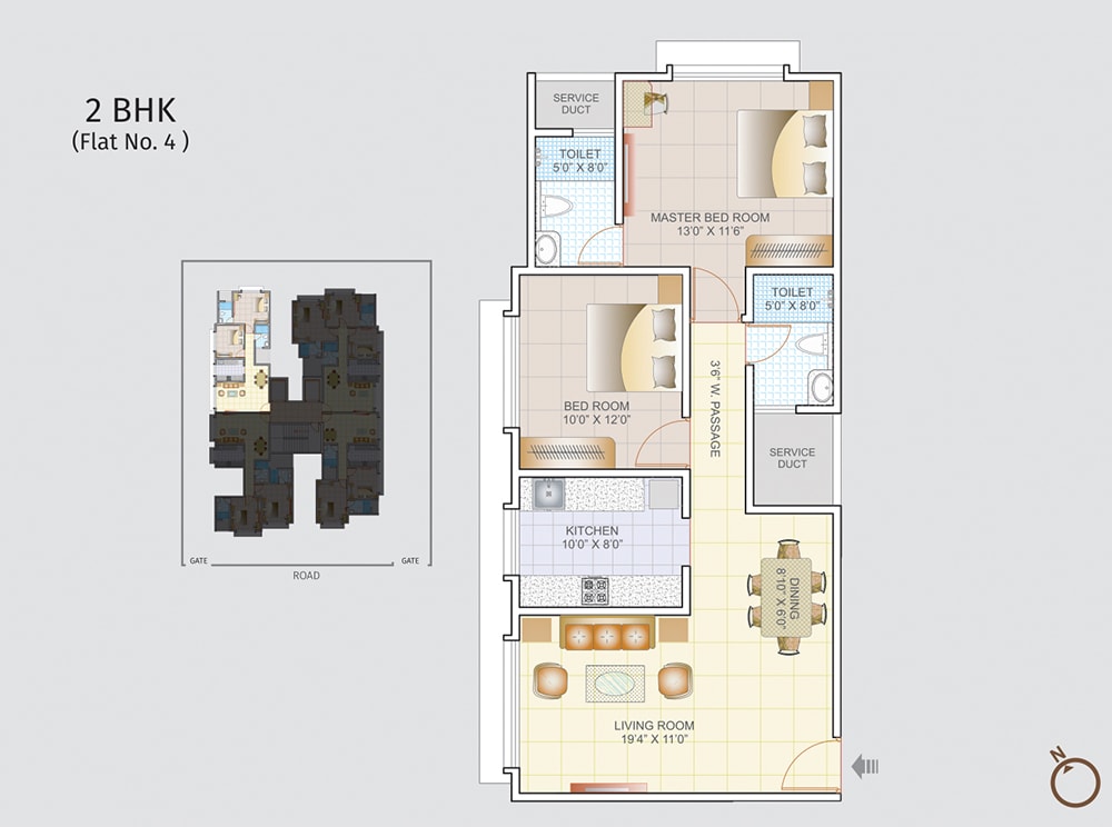 Atharva 2BHK Unit-04