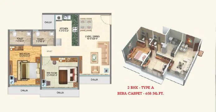 Royal Samarpan 2BHK Type A