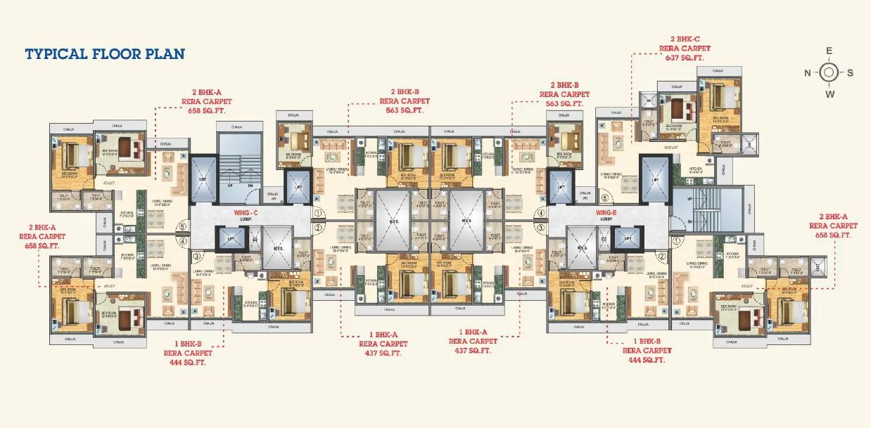 Royal Samarpan Typical Floor Plan