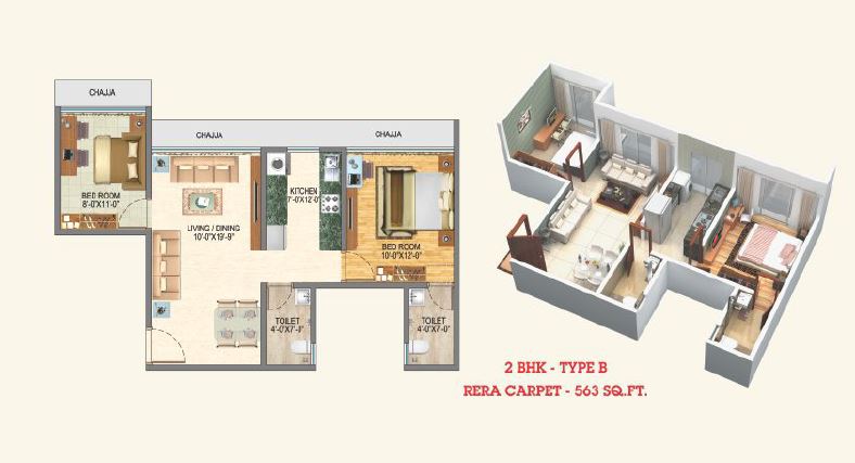 Royal Samarpan 2BHK Type B