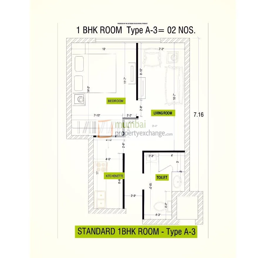 1BHK Type 3