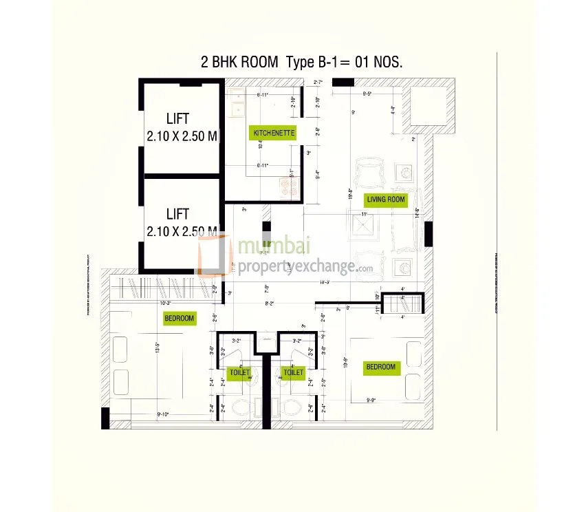 2BHK Type 1