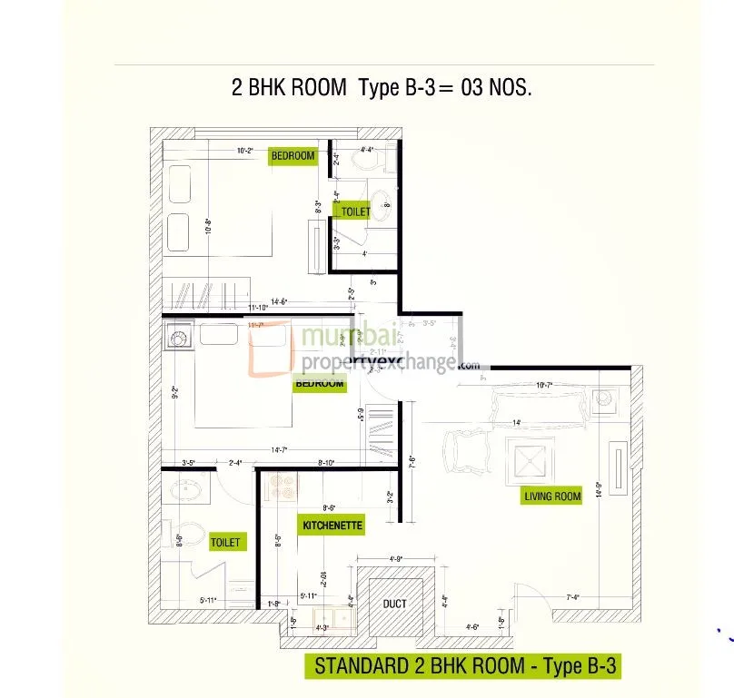 2BHK Type 3