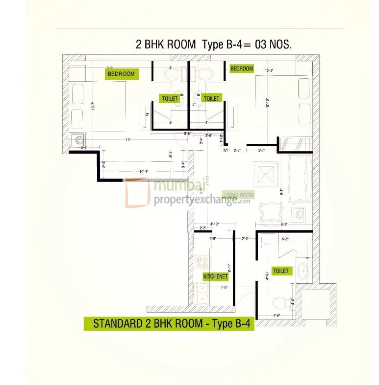 2BHK Type 4