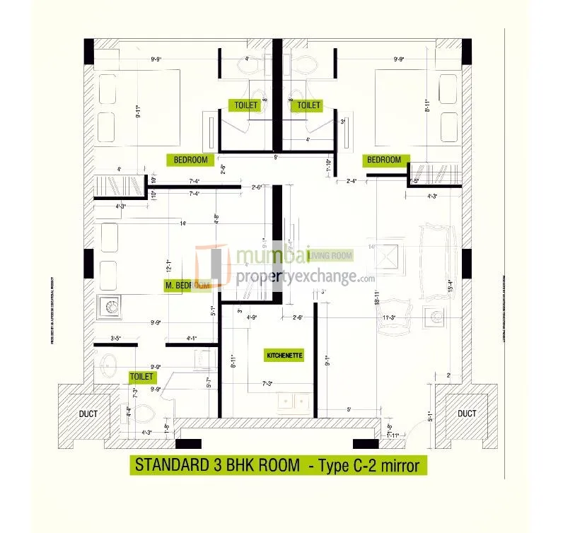 3BHK Type 2