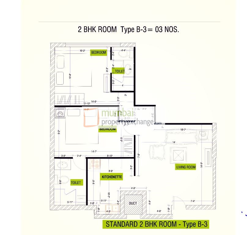 2BHK Type 3
