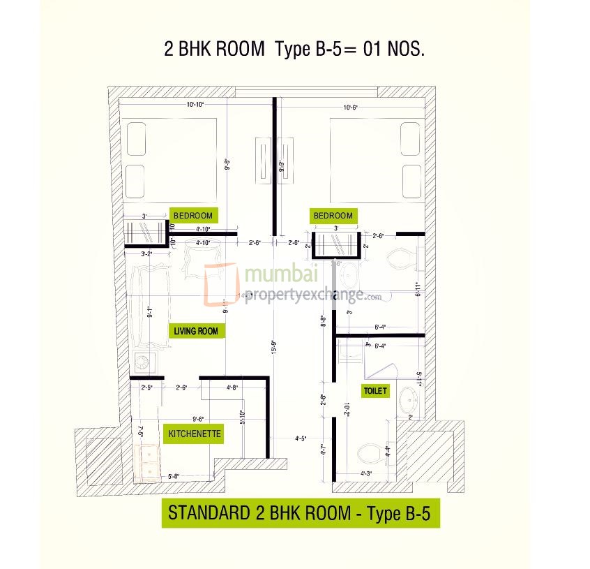 2BHK Type 5