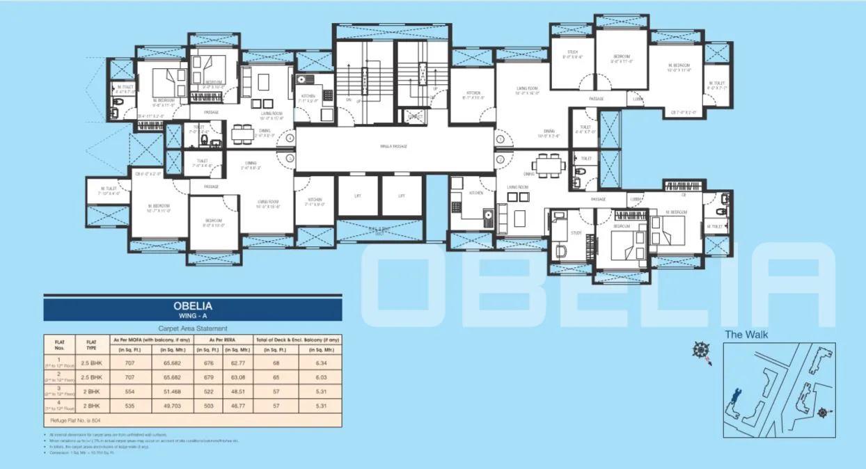 Obelia Wing A Typical Floor Plan