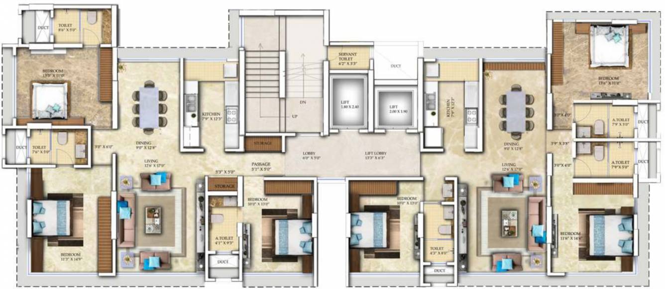 Chandak 49 Ideal Floor Plan