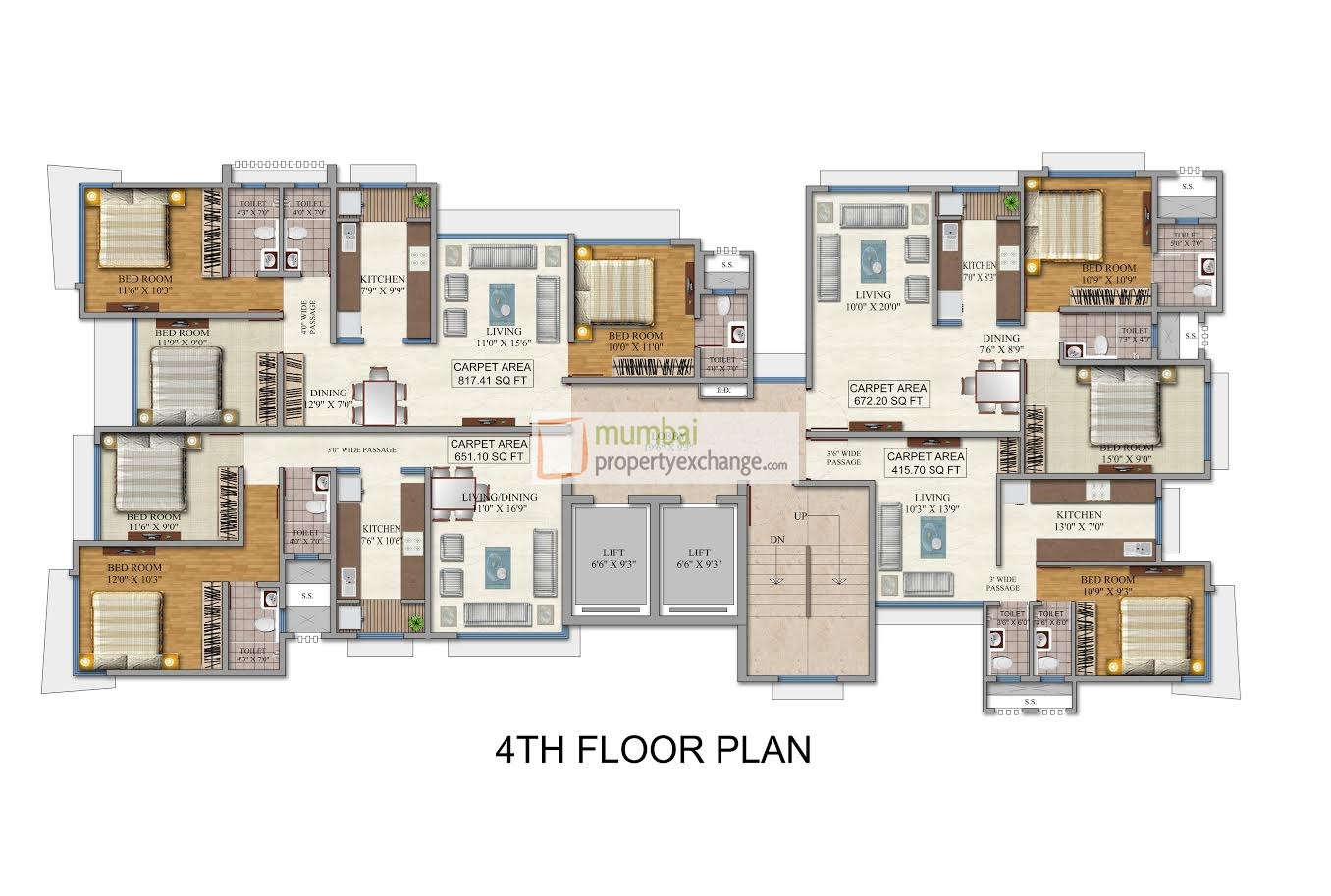 4th Floor Plan