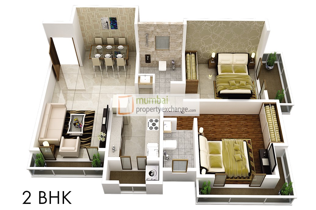2 BHK Plan