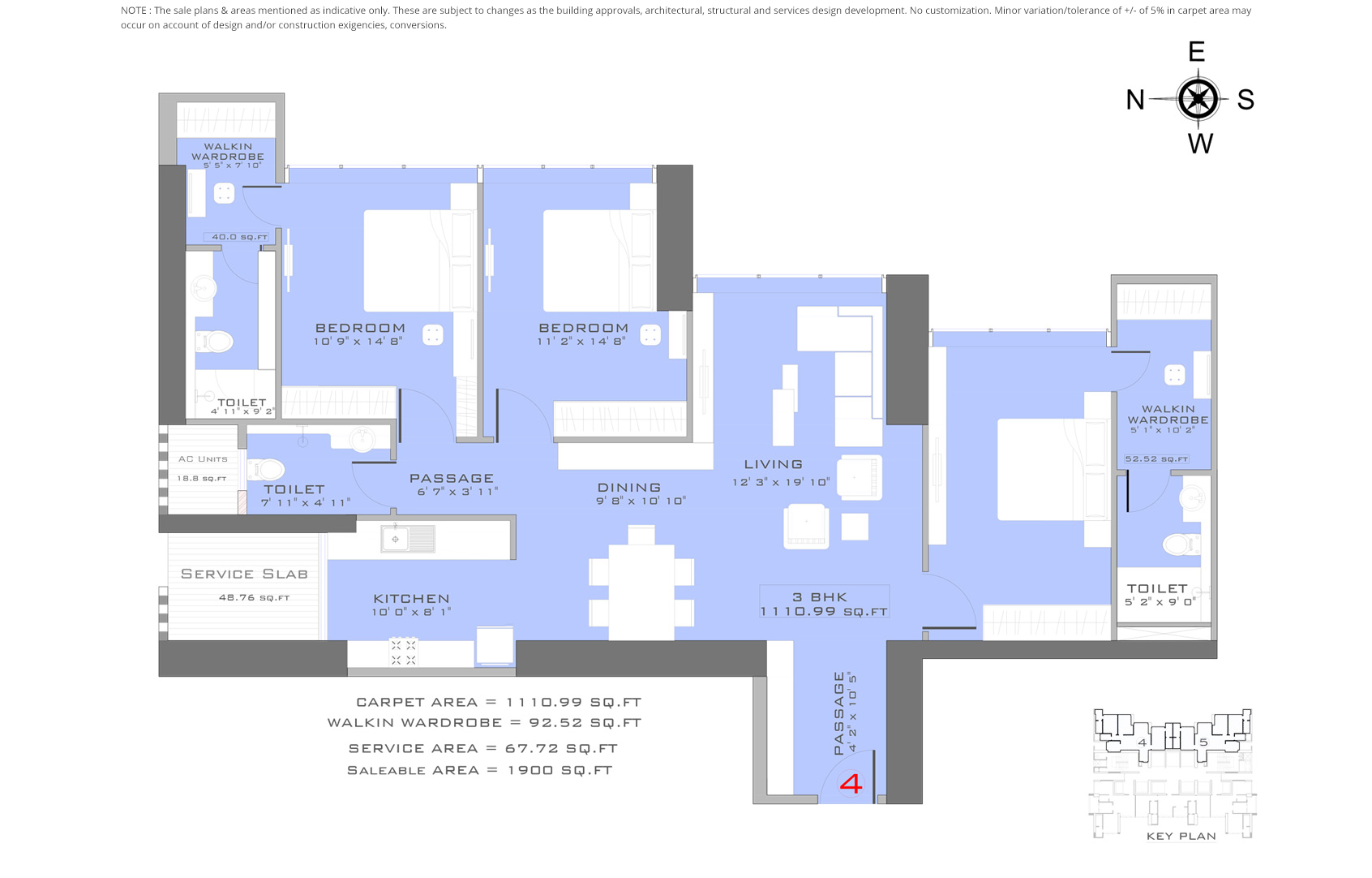Regalia 3BHK Plan
