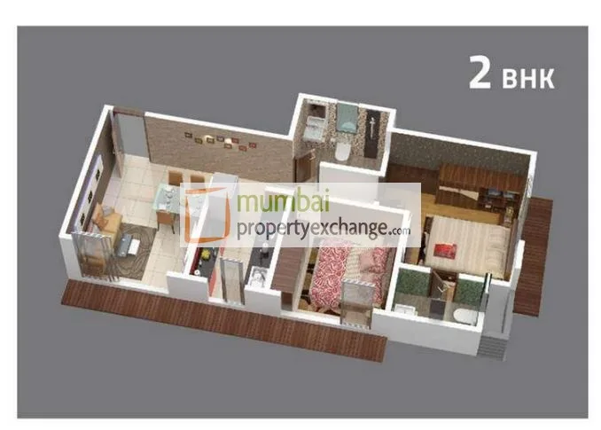 2BHK Floor Plan