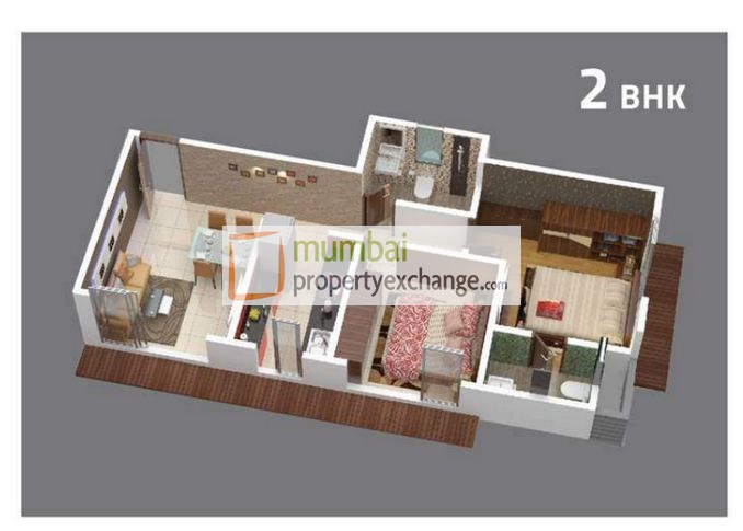 2BHK Floor Plan
