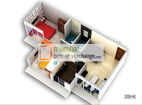 2 BHK Floor Plan