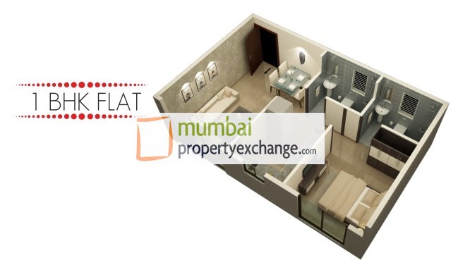 1BHK Floor Plan