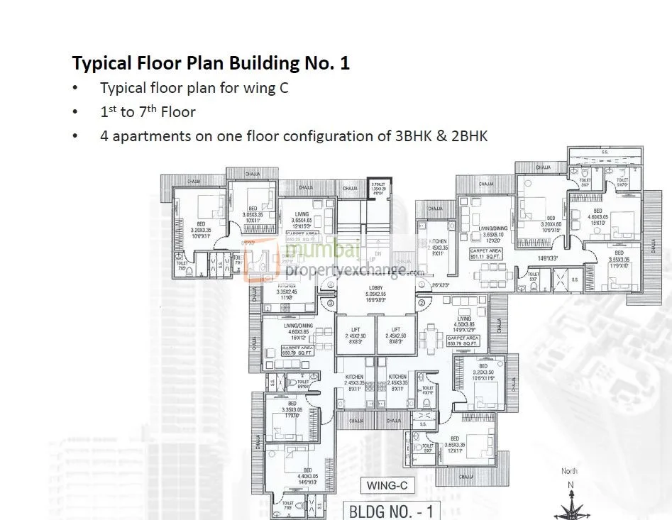 Wing C Floor Plan