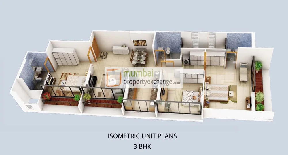 3BHK Floor Plan