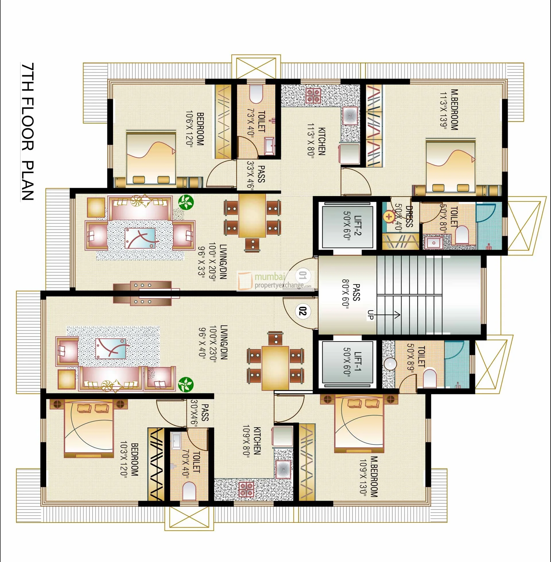 7th Floor Plan