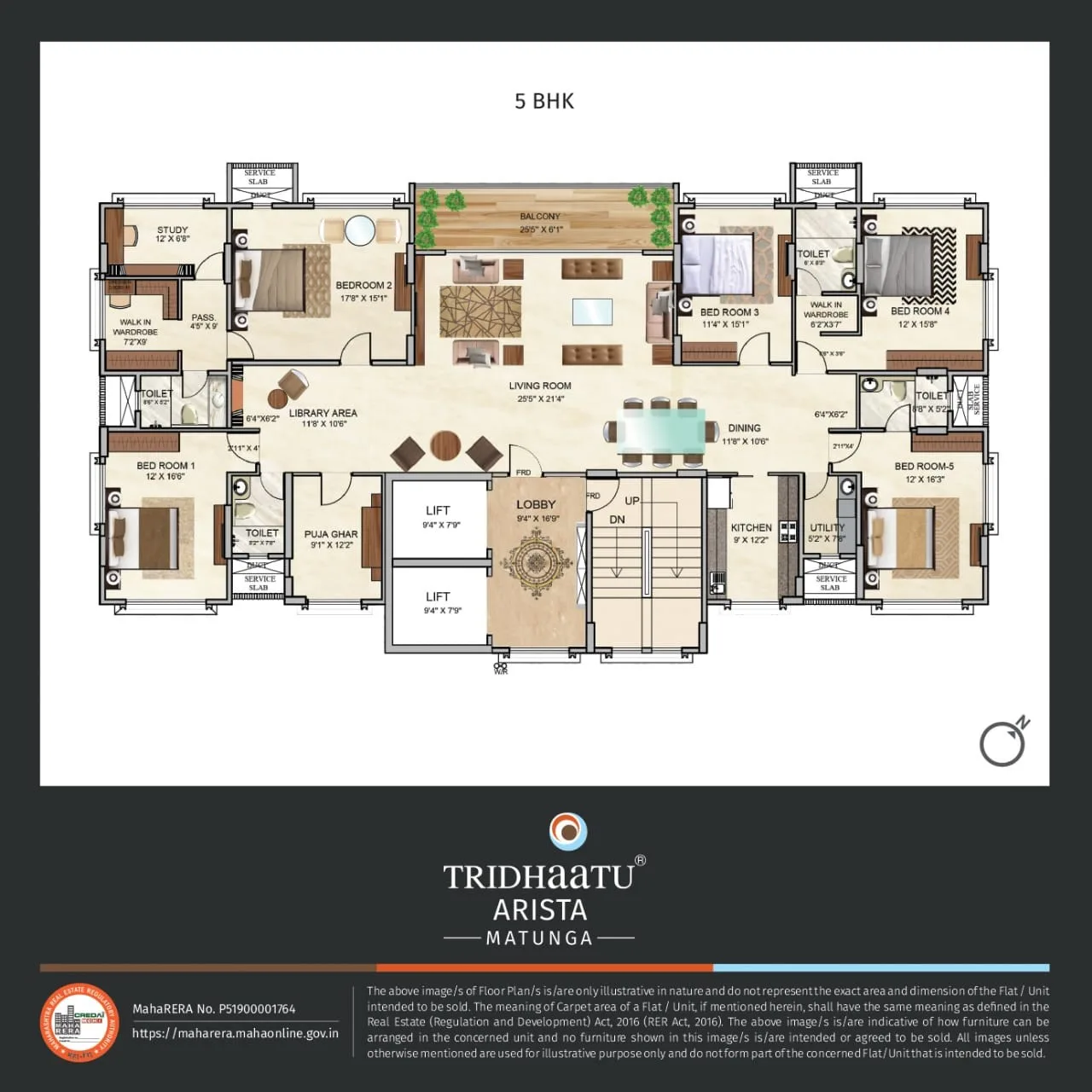 Arista 5BHK Plan