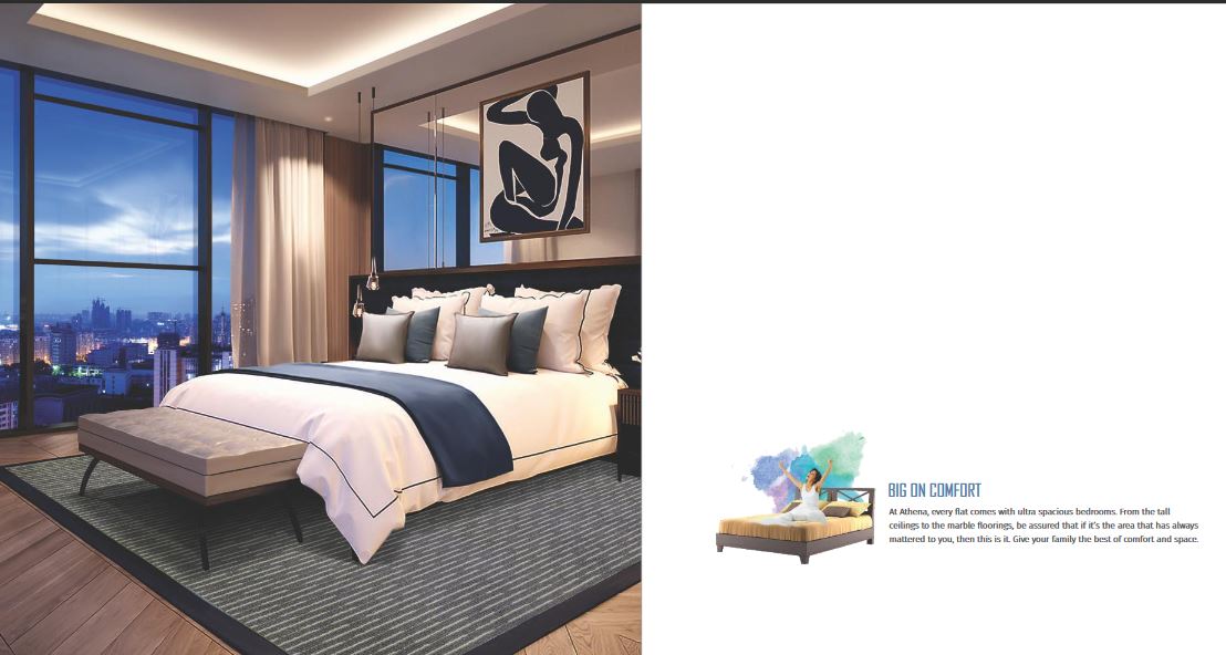 Tridhaatu Athena Spacious Bedroom