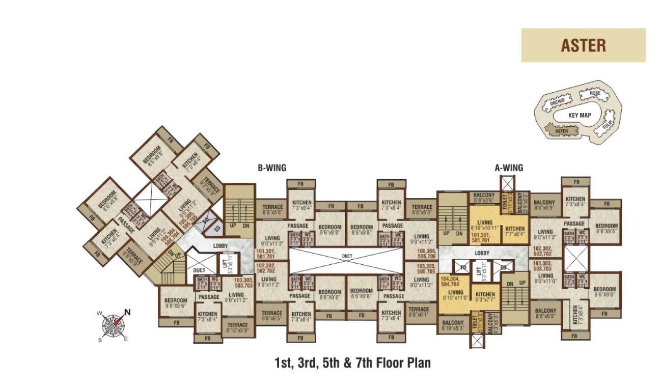 Emperia Garden Aster Typical Floor Plan Odd