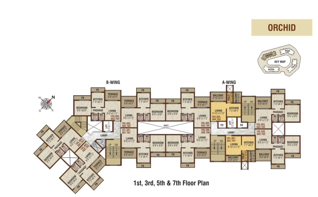 Emperia Garden Orchid Typical Floor Plan Odd