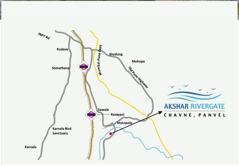 Akshar Rivergate Location