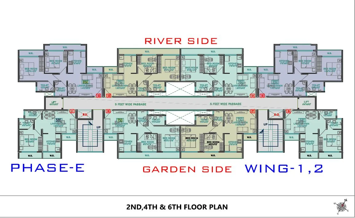 Akshar Rivergate Phase E Wing 1-2 Type-2