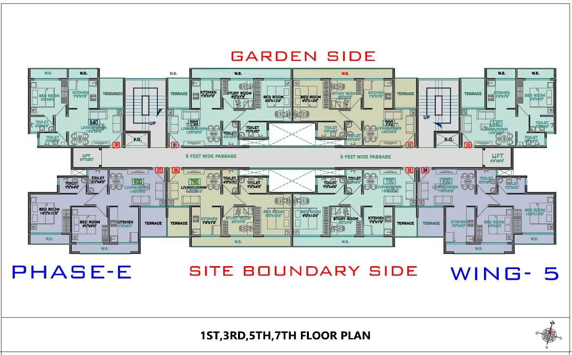 Akshar Rivergate Phase E Wing 5 Type-1