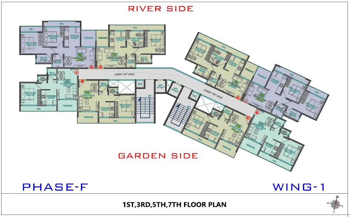Akshar Rivergate Phase F Wing 1 Type-1