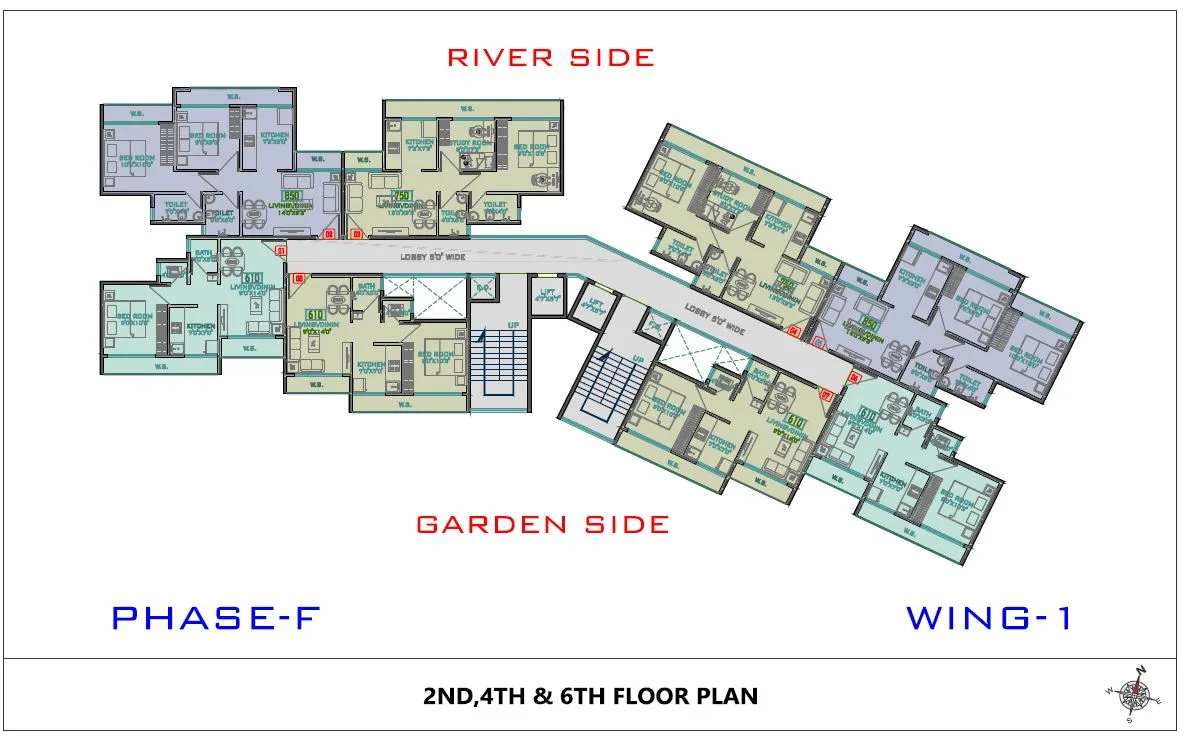 Akshar Rivergate Phase F Wing 1 Type-2