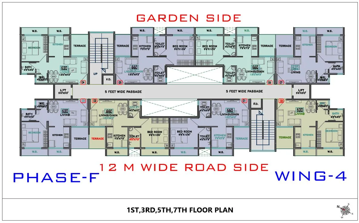 Akshar Rivergate Phase F Wing 4 Type-1