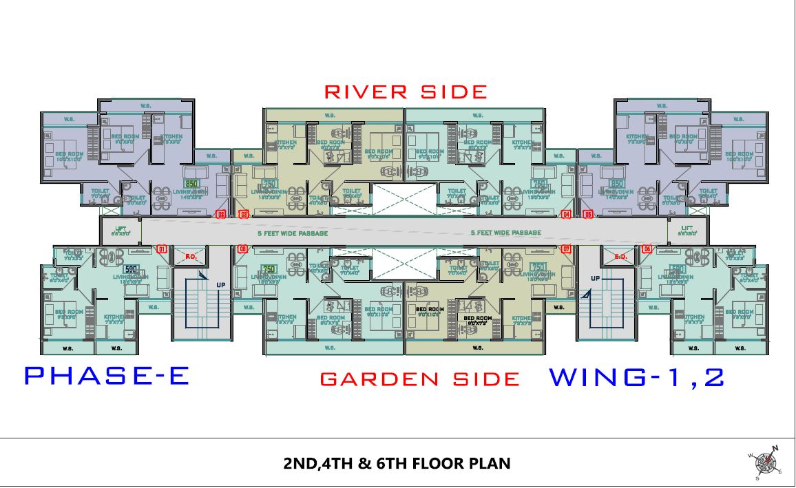 Akshar Rivergate Phase E Wing 1-2 Type-2