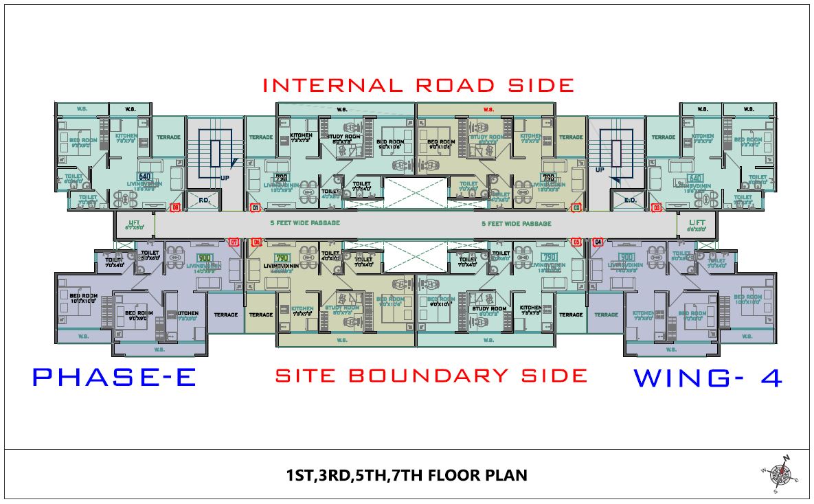 Akshar Rivergate Phase E Wing 4 Type-1