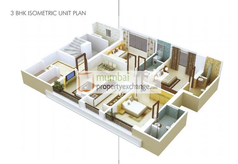 3 BHK Floor Plan