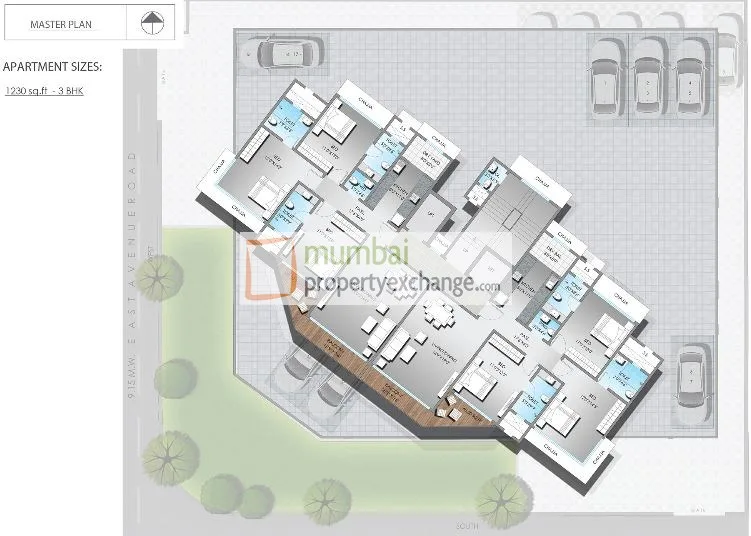 3 BHK Floor Plan