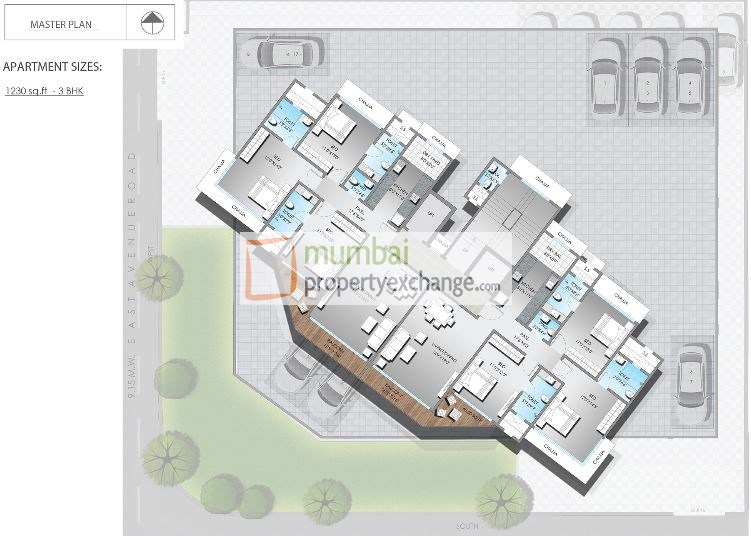 3 BHK Floor Plan