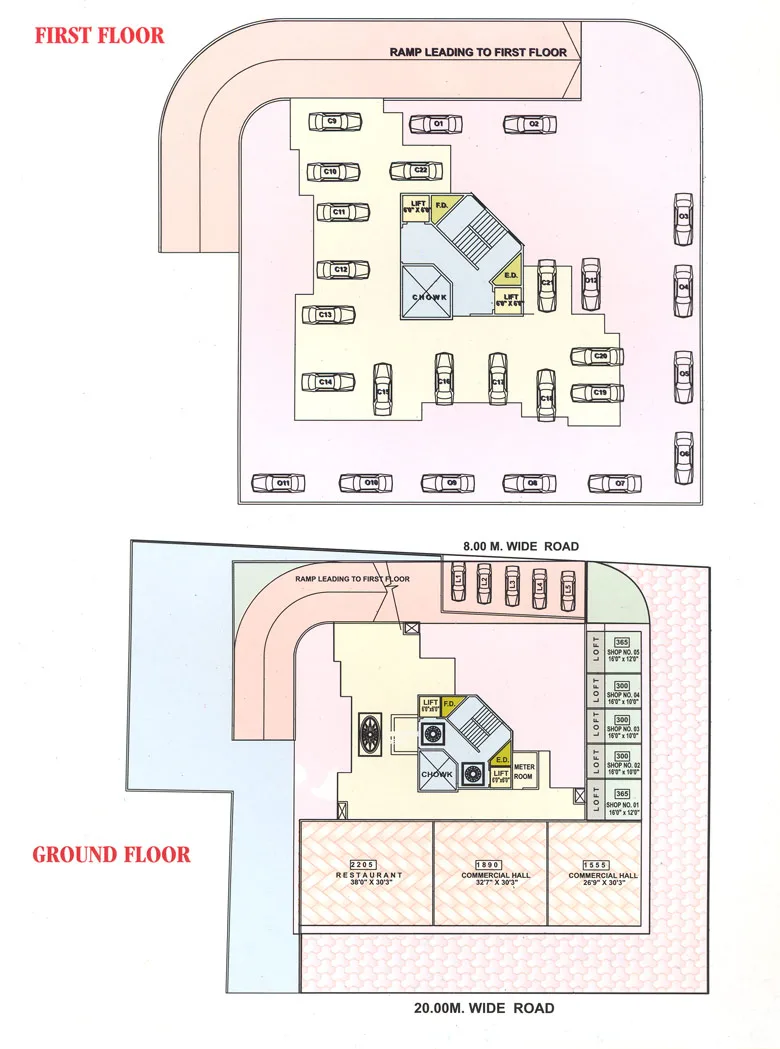 Ground and First Floor Plan