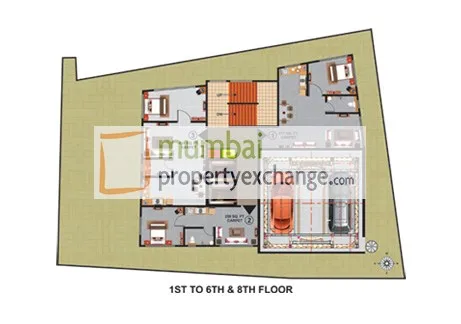 1th-6th-8th Floor Plan